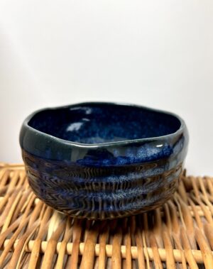 Ceramic Matcha Bowl - Midnight sky