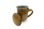 Lidded Gold Fleck Mug